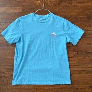 Tommy Bahama Men’s Medium Blue T Shirt “Crawl Me A Cab”